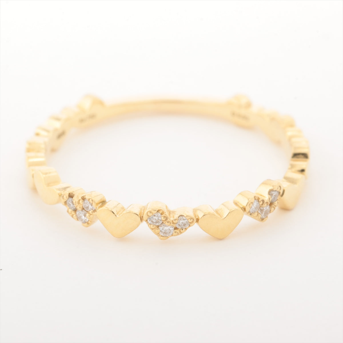 AHKAH Anne Heart Pavé diamond rings 750(YG) 1.4g D0.03 AK1471010200
