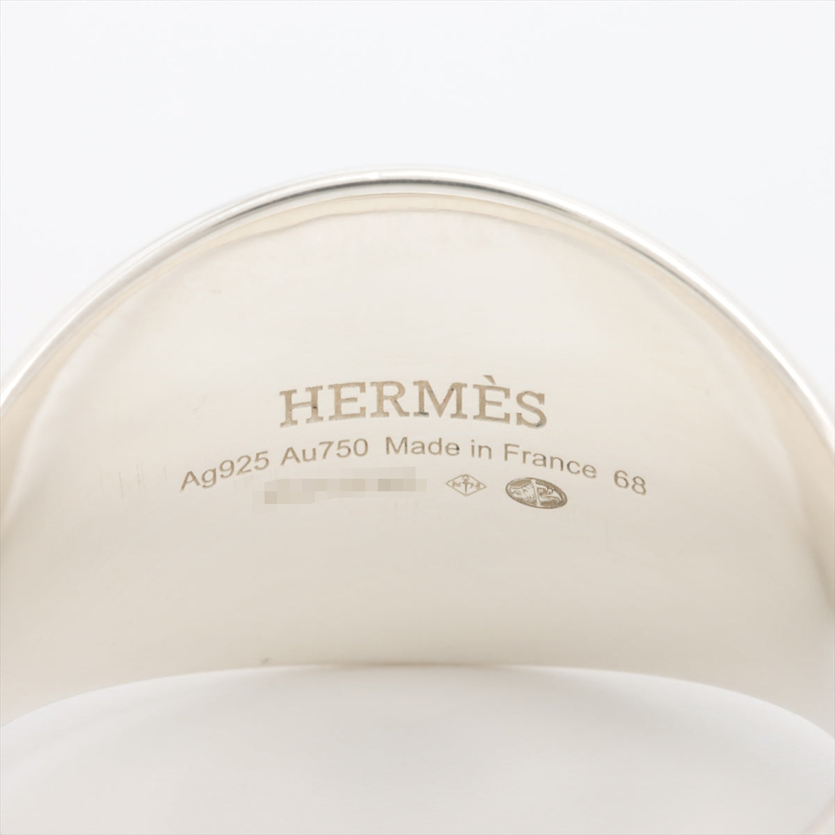 Hermès Ex-Libris Chevalier PM rings 68 925×750 12.7g Gold × Silver