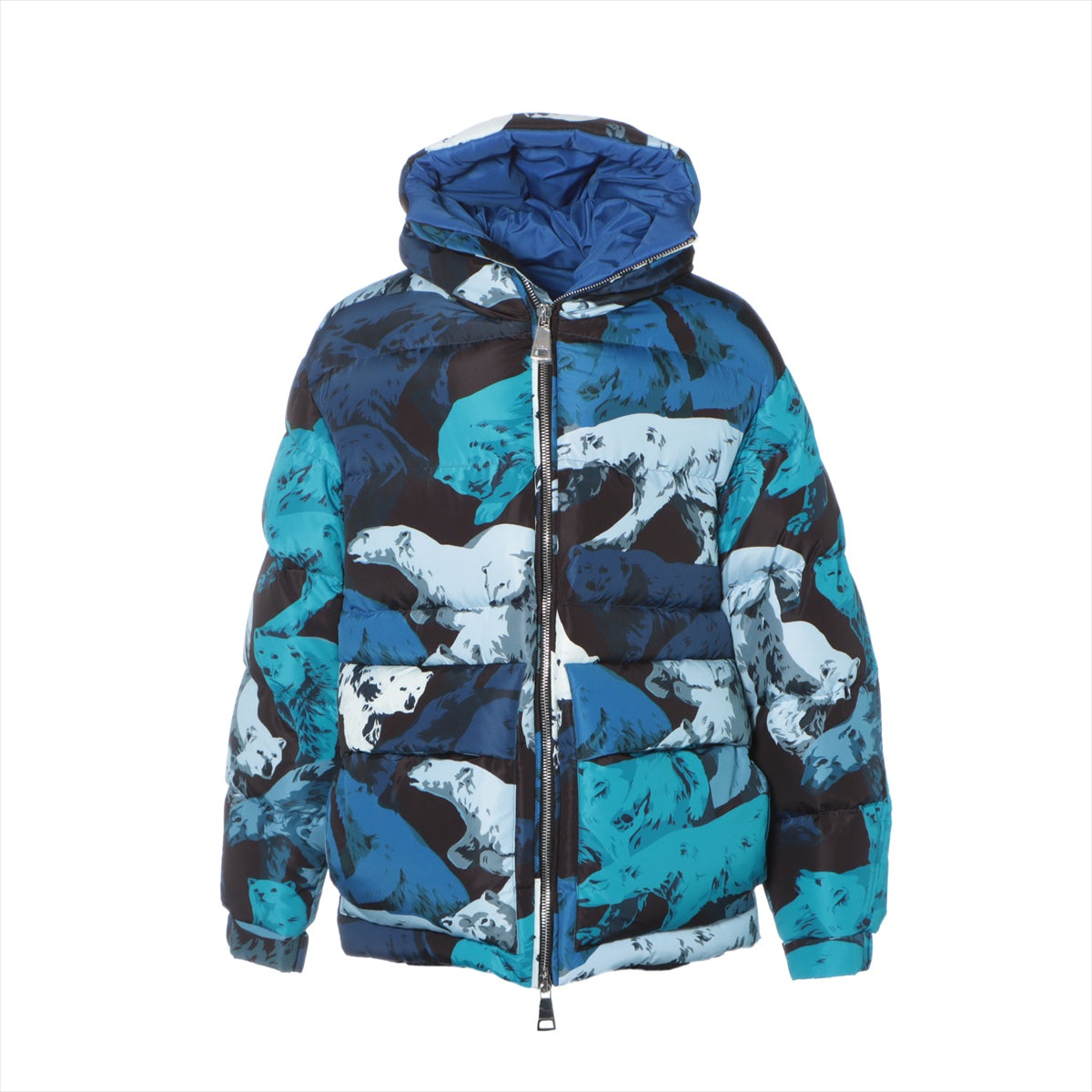 Kenzo x Chris Joy Polyester Down jacket 1 Men's Blue  Polar bears