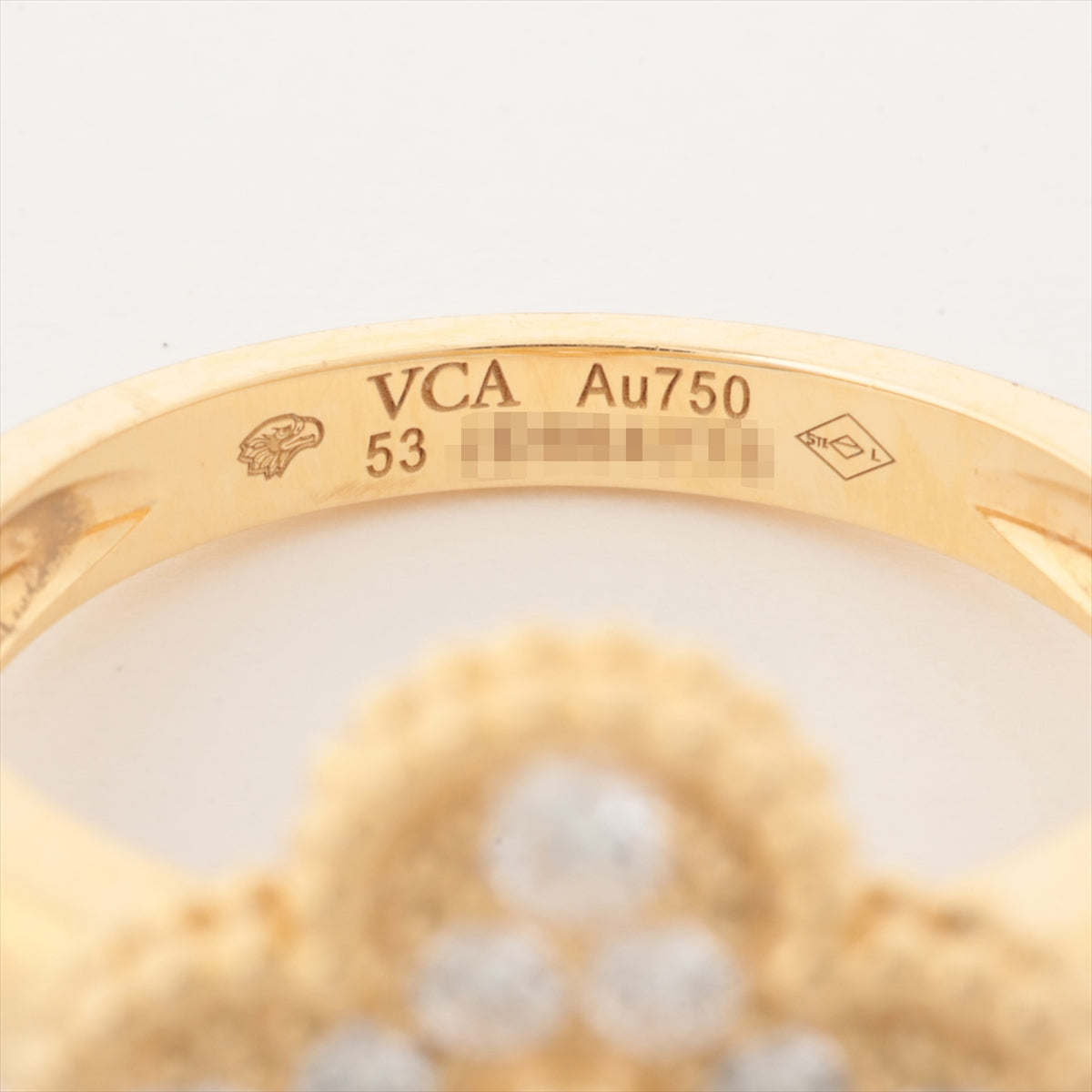Van Cleef & Arpels Vintage Alhambra diamond rings 750(YG) 6.2g 53