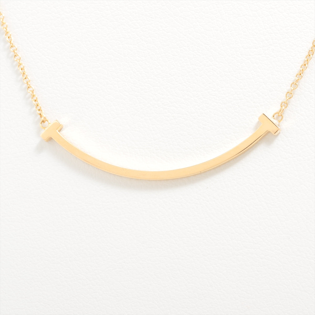 Tiffany T Smile Mini Necklace 750(YG) 2.8g