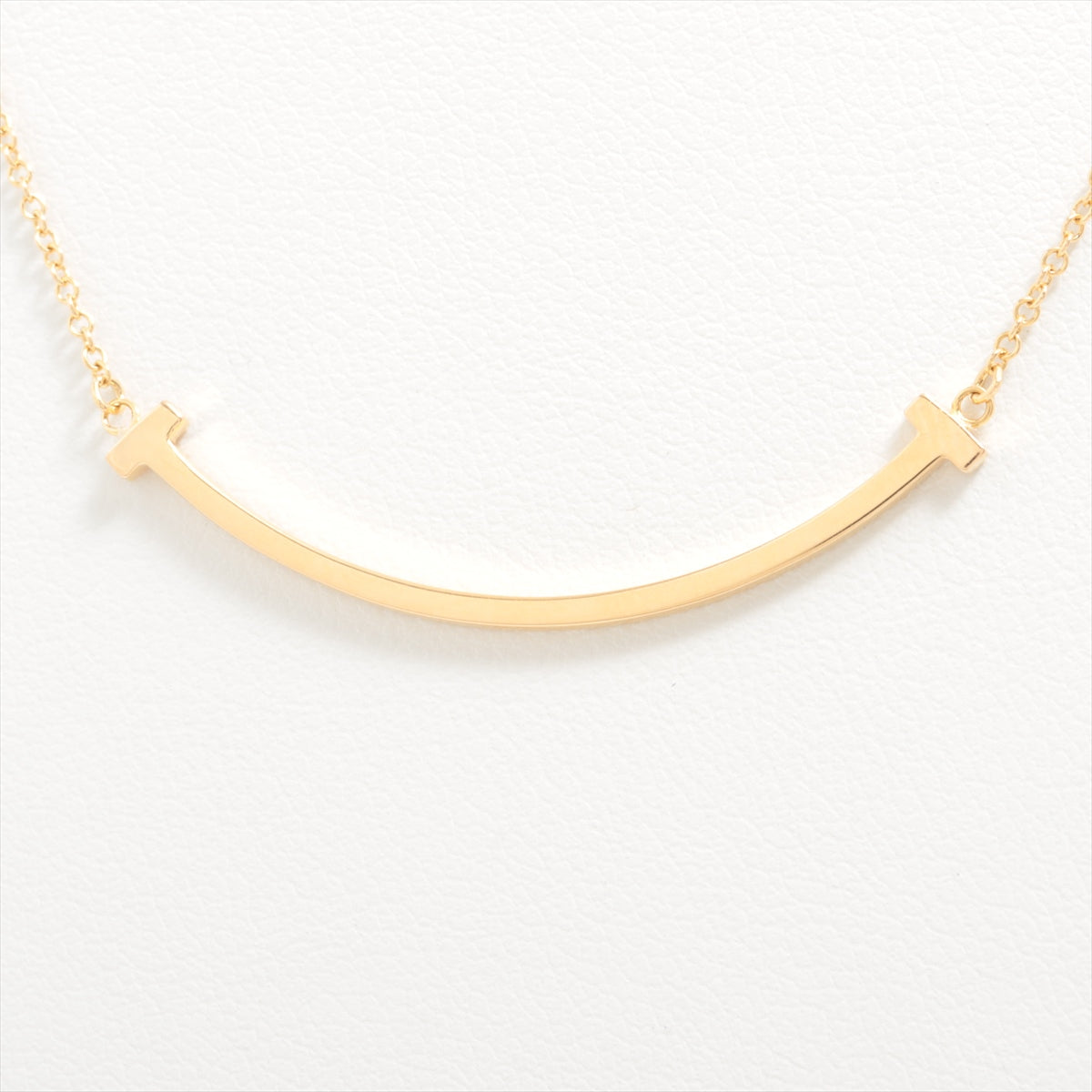 Tiffany T Smile Mini Necklace 750(YG) 2.8g