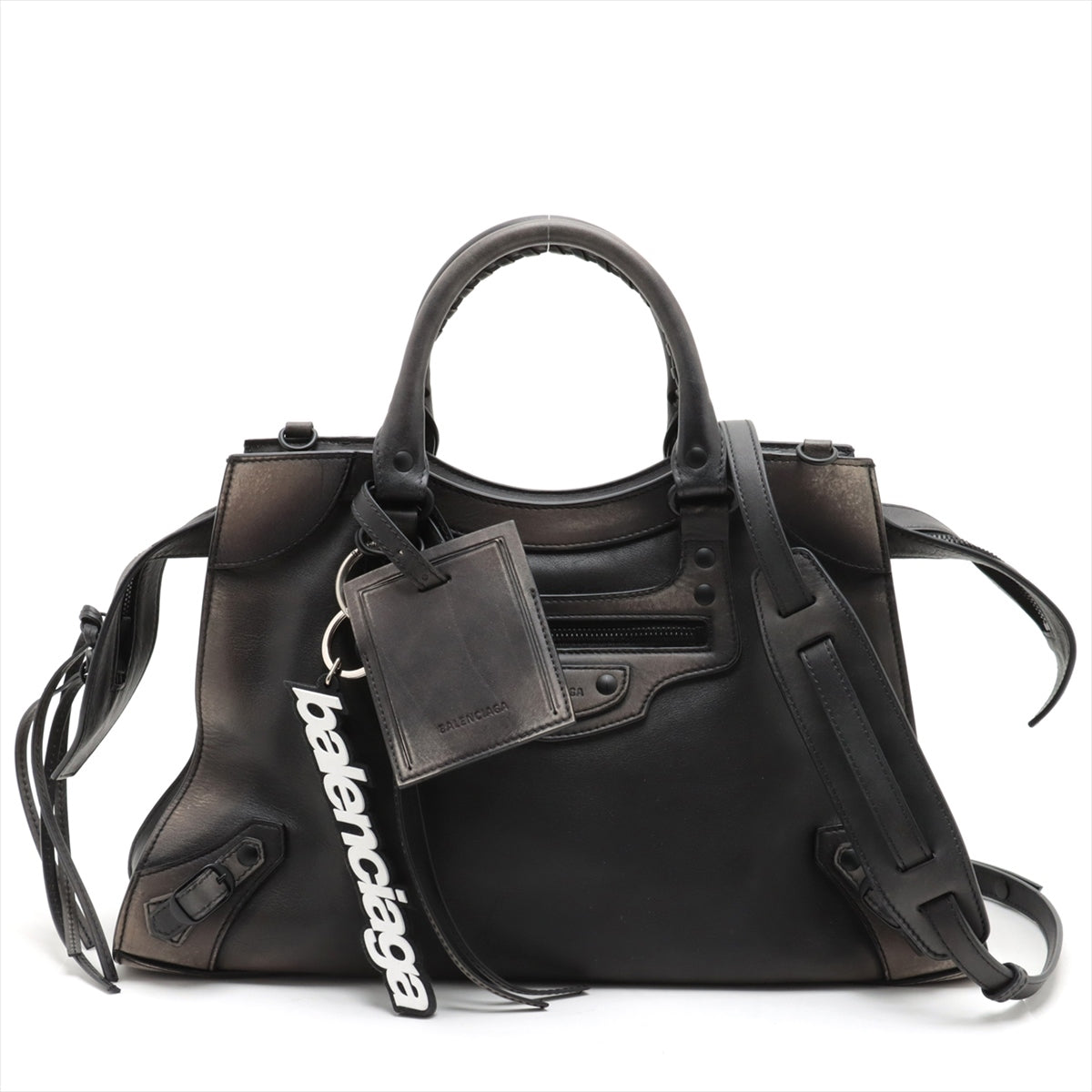Balenciaga Neo-classics Leather 2way handbag Black 654907