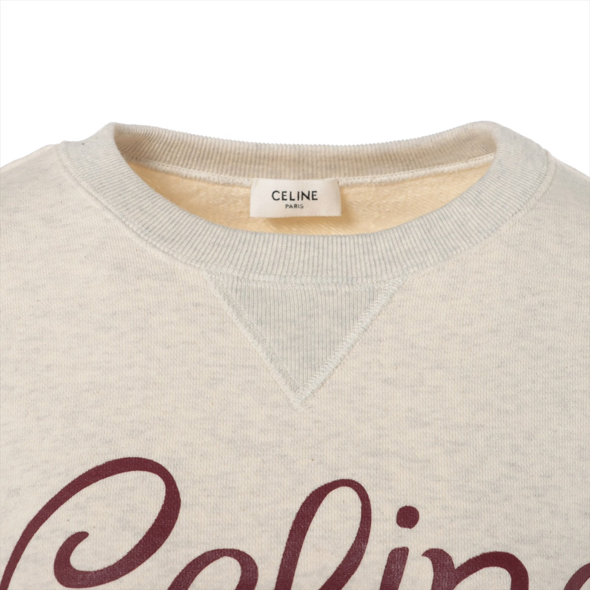 CELINE Cotton Basic knitted fabric XS Ladies' Grey  2Y87D649W