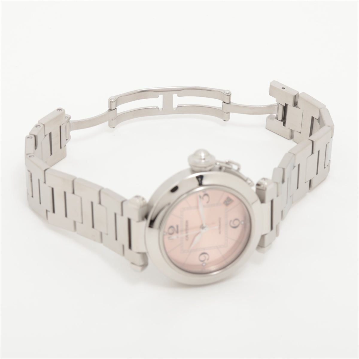 Cartier Pasha C W31075M7 SS AT Pink-Face Extra Link 1