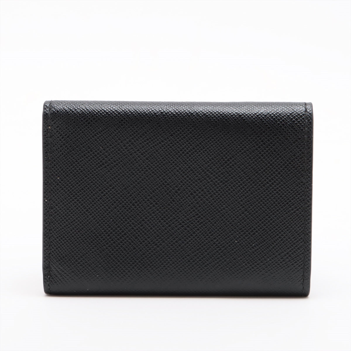 Prada 1MH021 Leather Compact Wallet Black