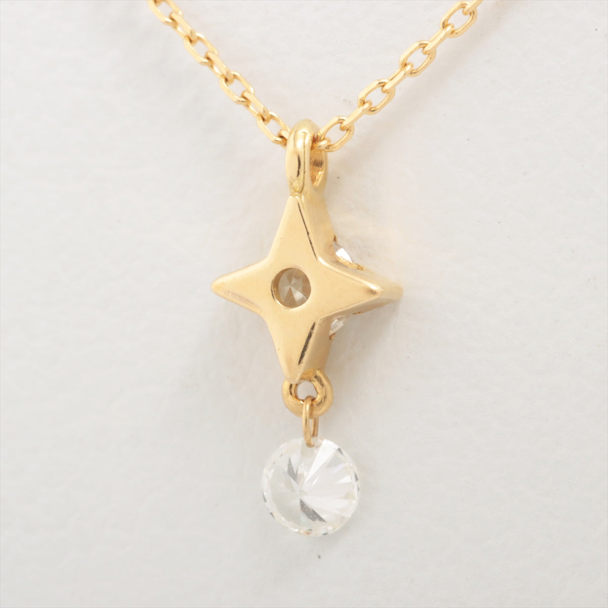 AHKAH Sirius Way Noel diamond Necklace K18(YG) 0.9g 2015 Christmas limited