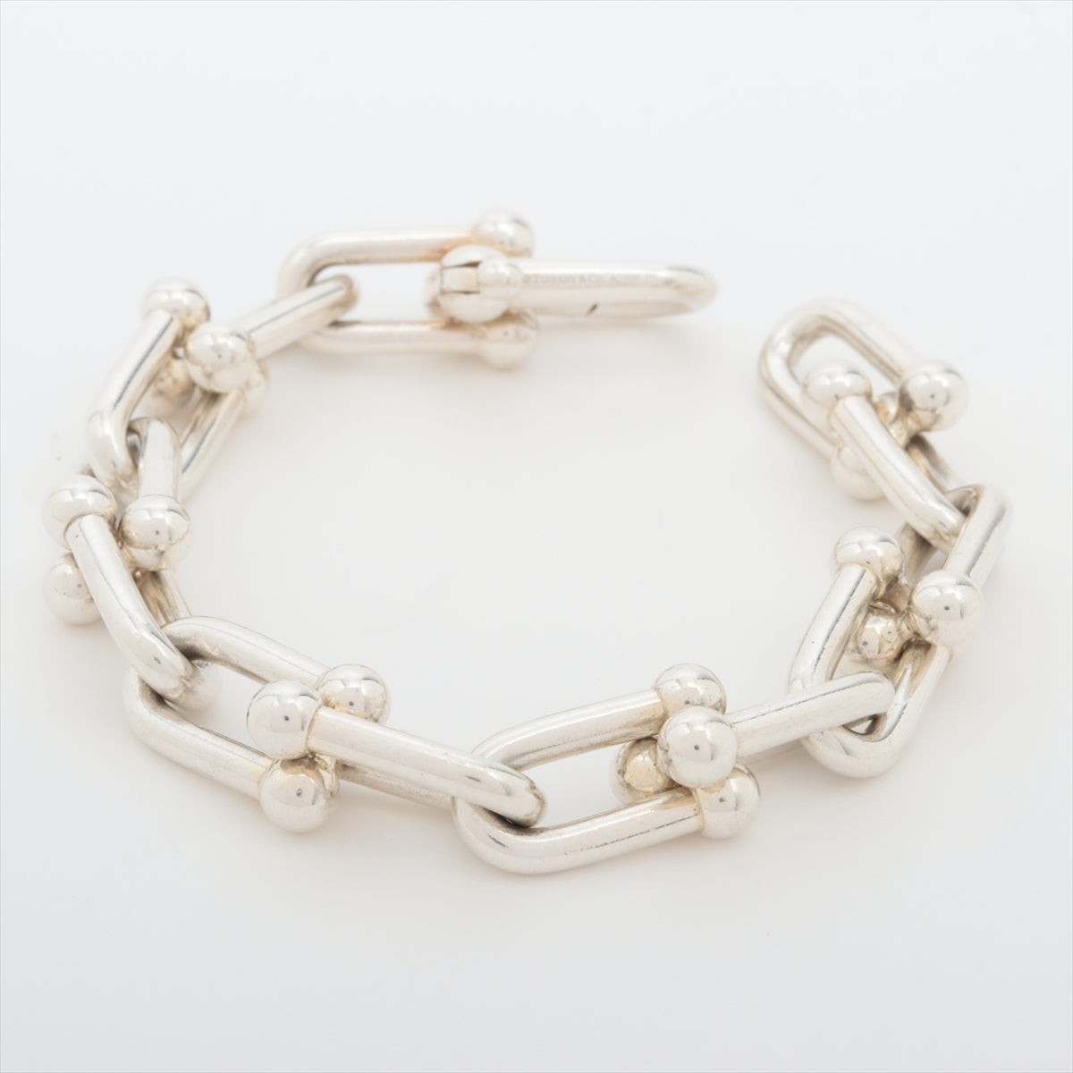 Tiffany Hardware large link Bracelet 925 60.6g Silver