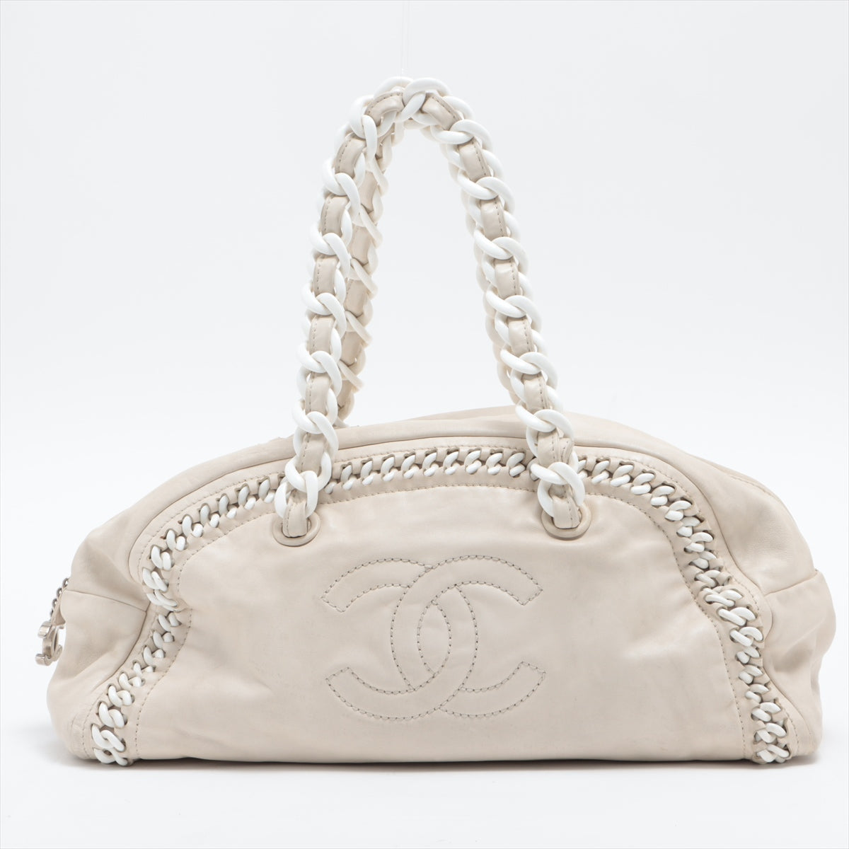 Chanel Luxury Line Ram leather Chain handbag Pink Plastic fittings 12XXXXXX