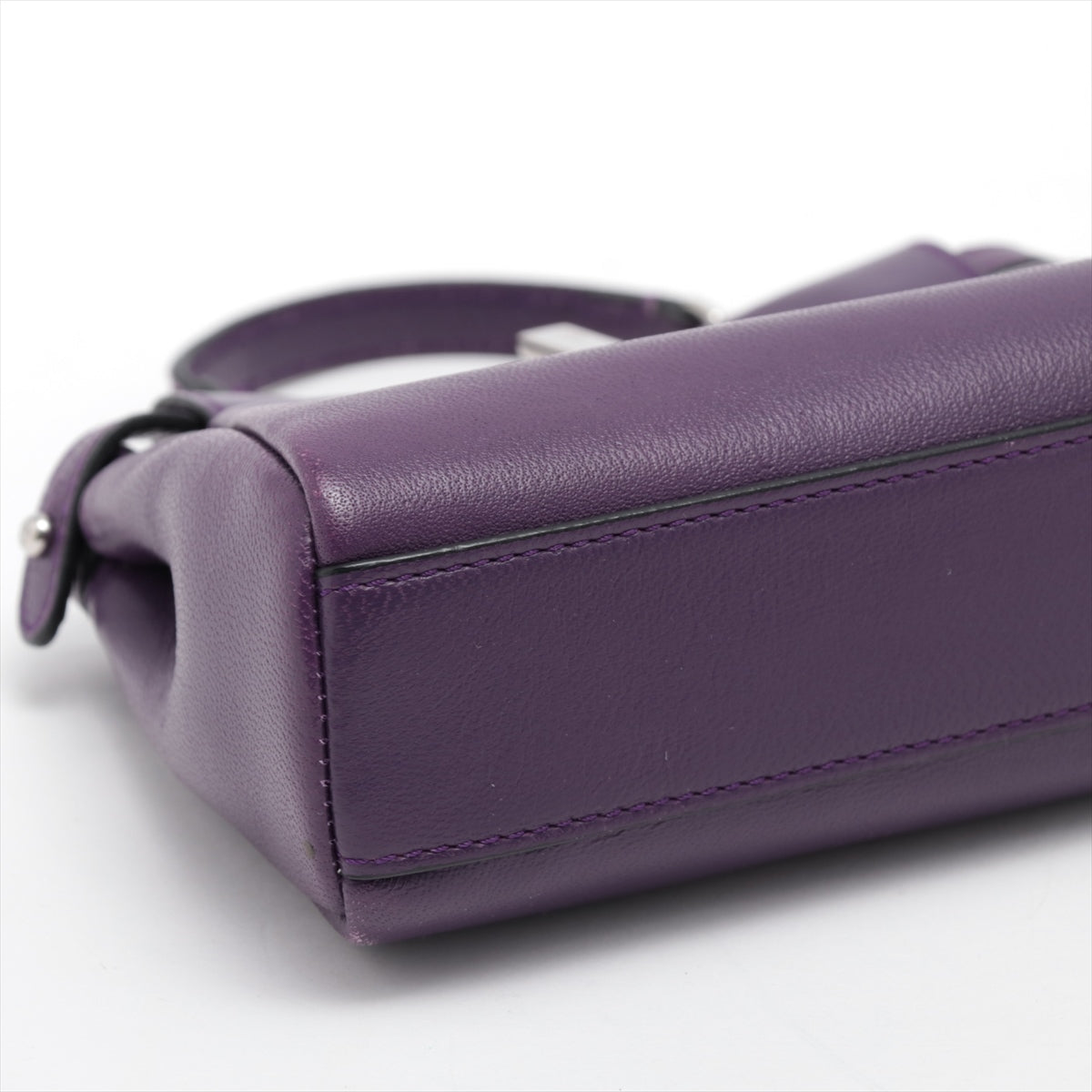 Fendi Micro Peeakboo Leather 2way shoulder bag Purple 8M0355
