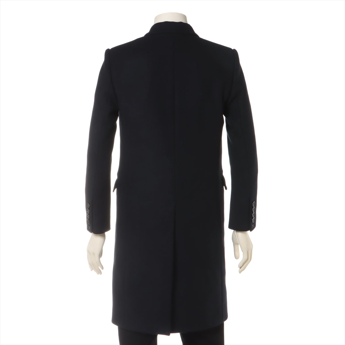 CELINE Wool Long coat 38 Ladies' Navy blue