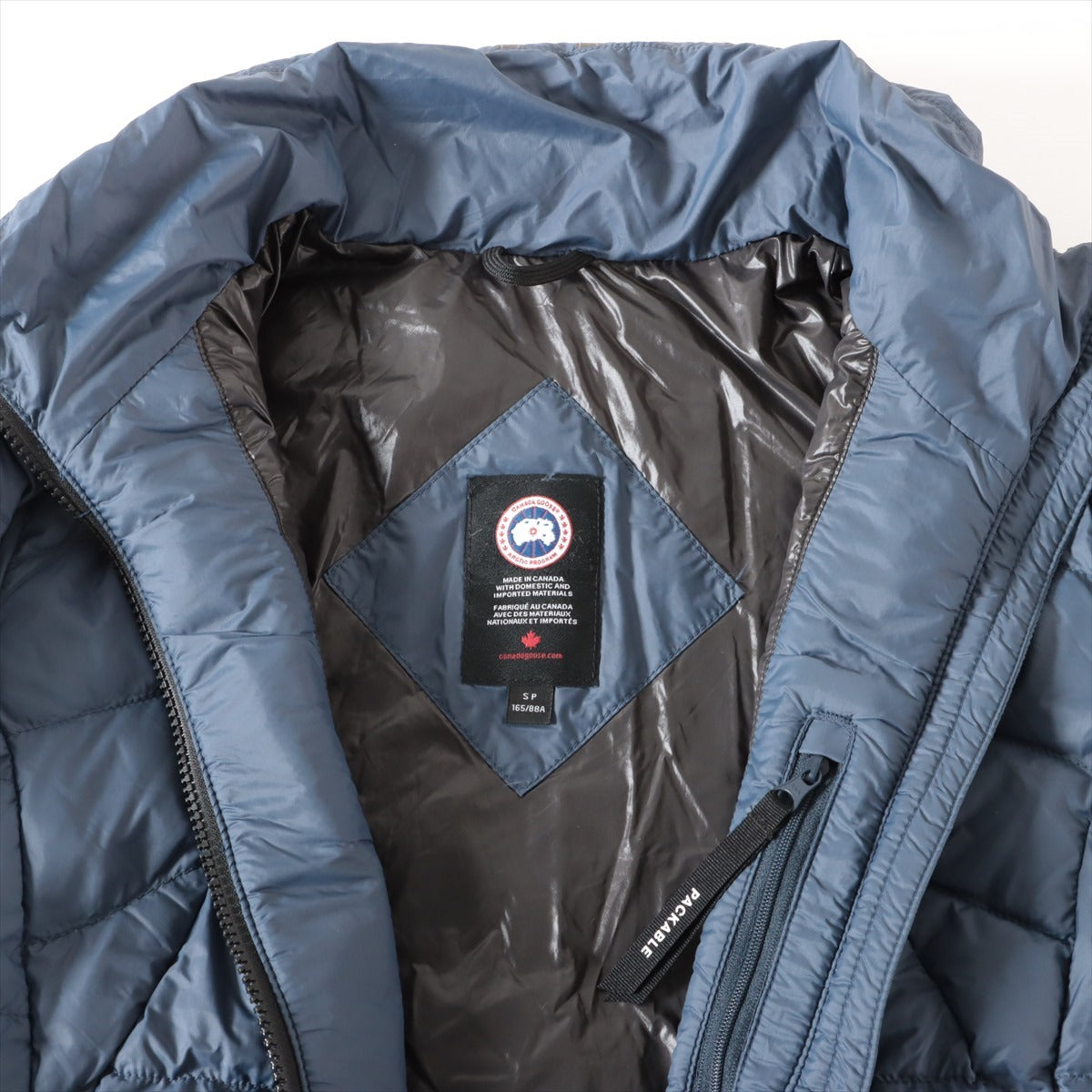 Canada Goose Polyester & Nylon Down jacket S Navy blue  2200L ABBOTT