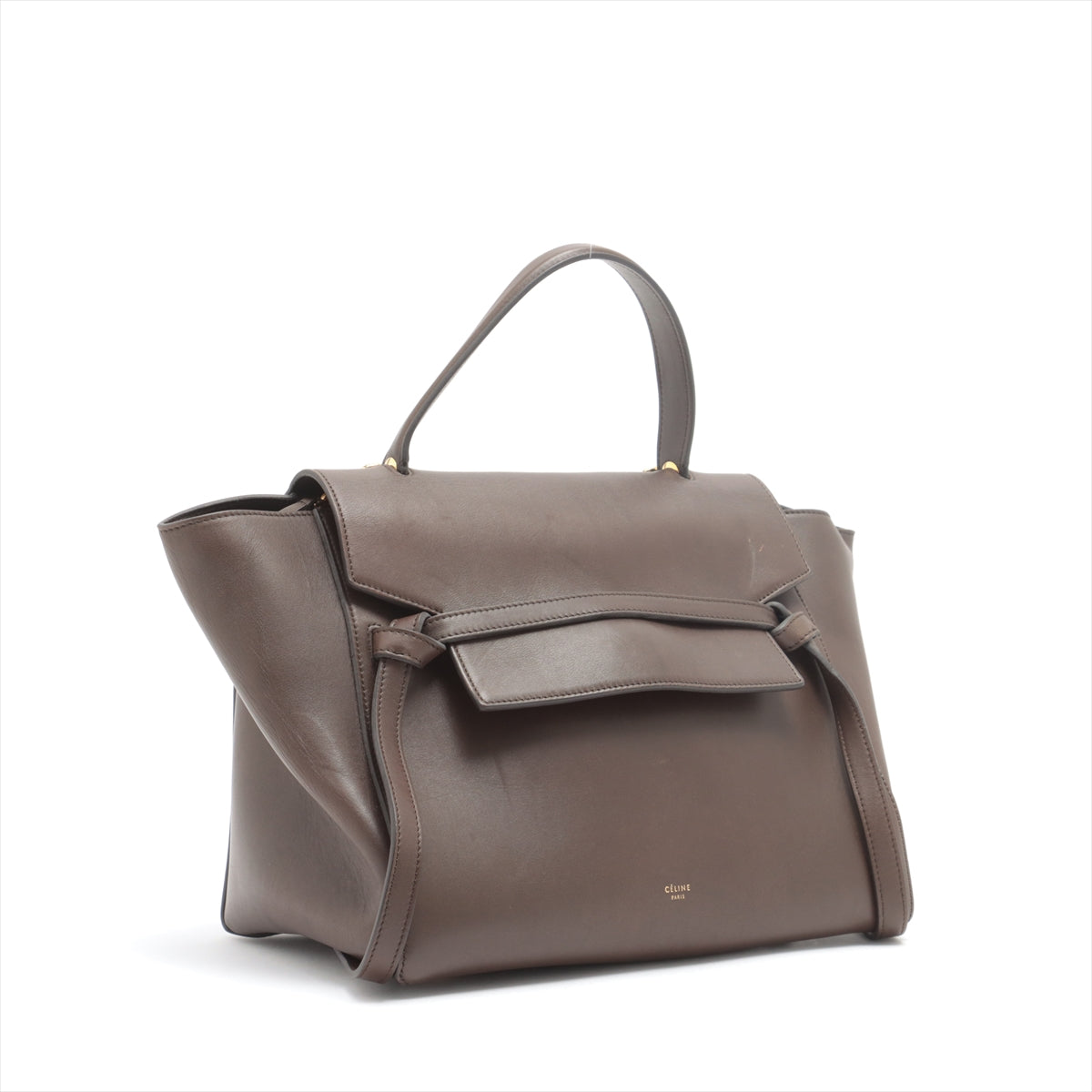 CELINE Belt Bag Mini Leather 2way handbag Brown