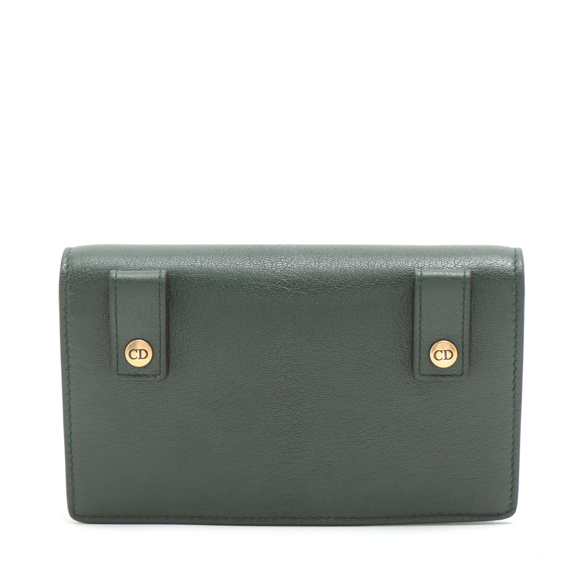 Christian Dior Saddle Bag Leather Waist bag Green