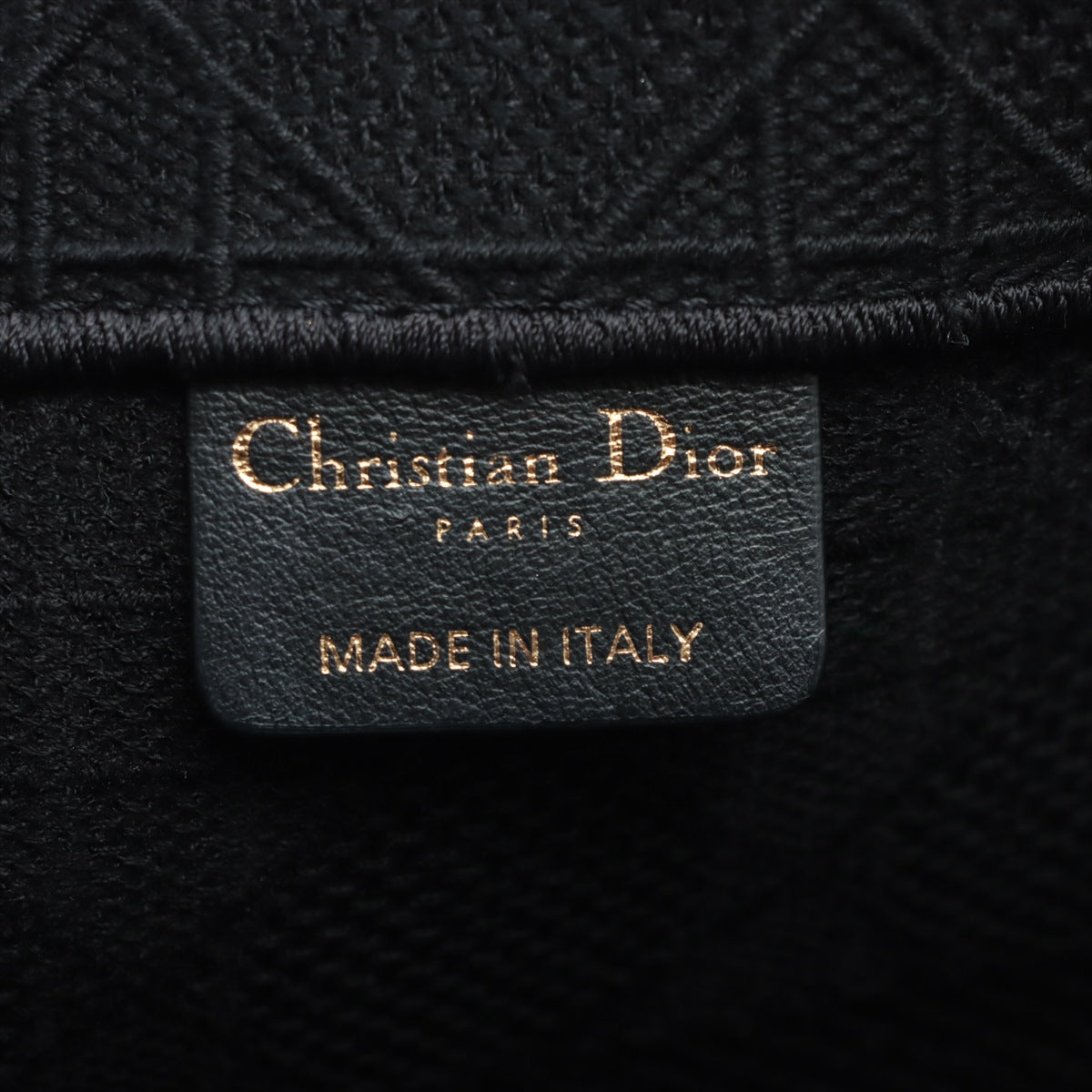 Christian Dior Book Tote canvass Tote bag Black