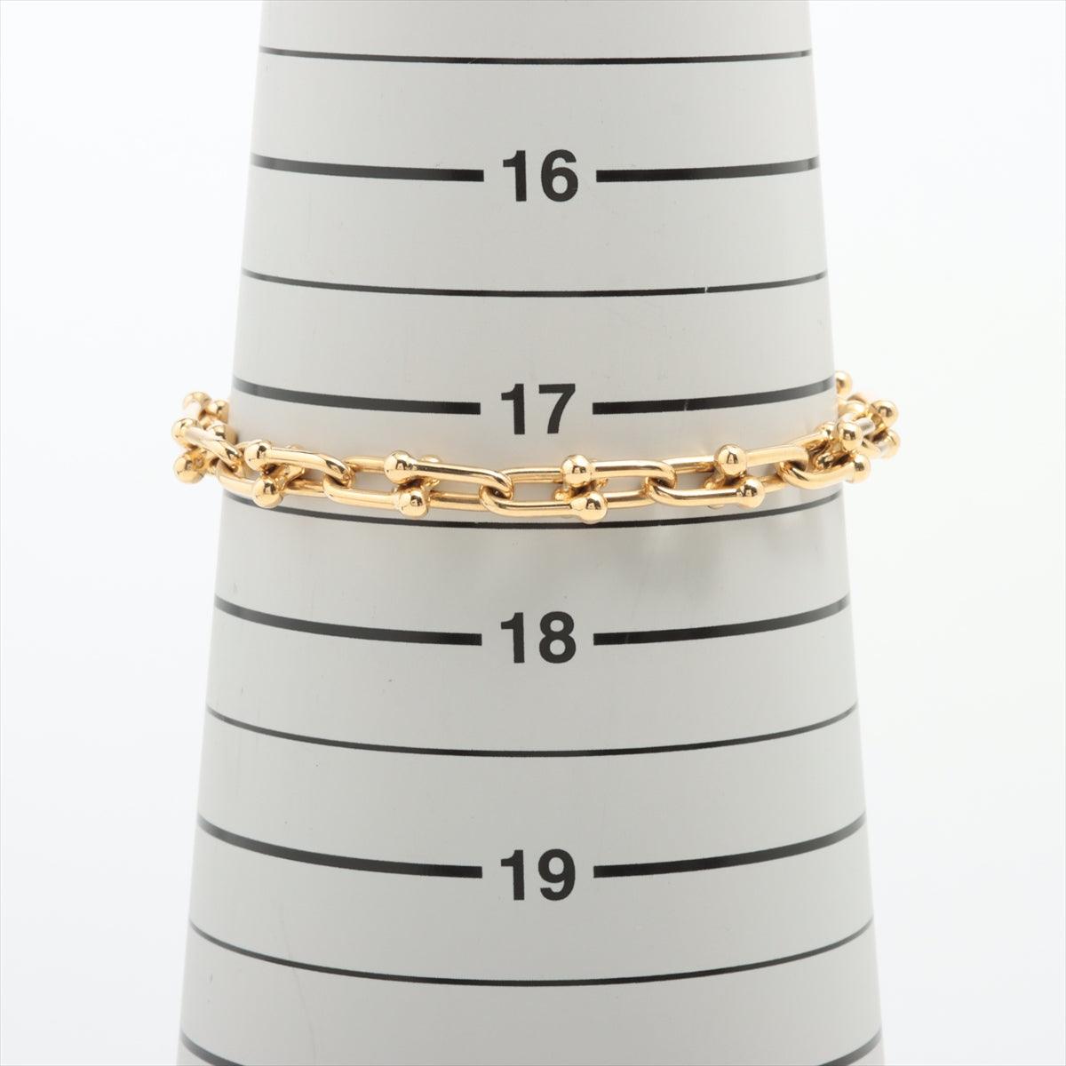 Tiffany Hardware midium rink Bracelet 750(YG) 17.1g