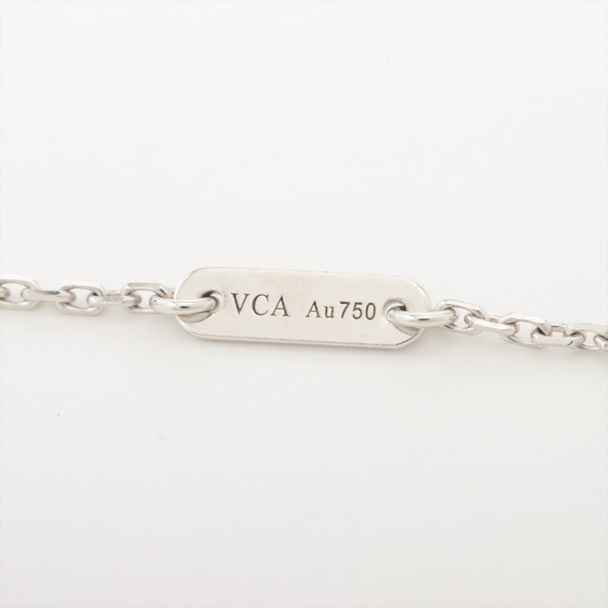 Van Cleef & Arpels Sweet Alhambra diamond Necklace 750(WG) 3.3g