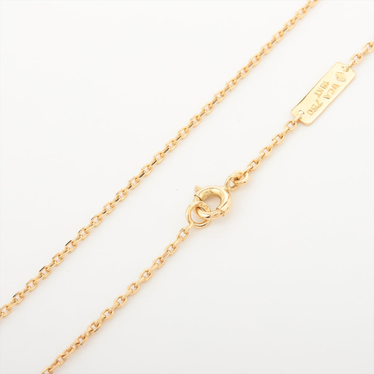 Van Cleef & Arpels Trefle diamond Necklace 750(YG) 6.0g 1CT