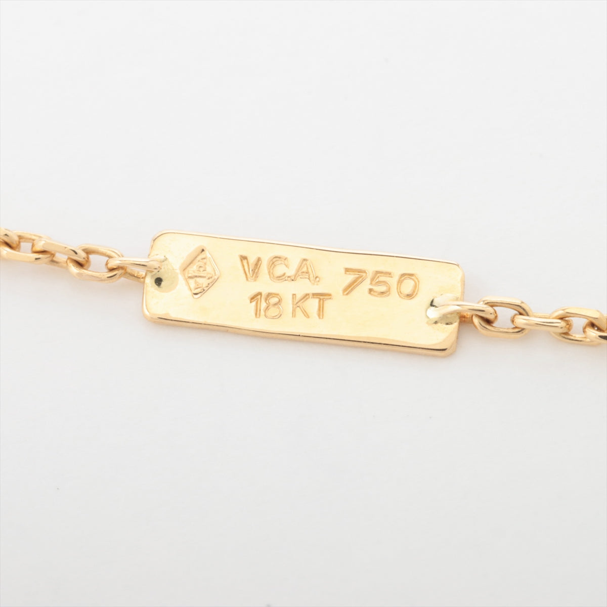 Van Cleef & Arpels Trefle diamond Necklace 750(YG) 6.0g 1CT