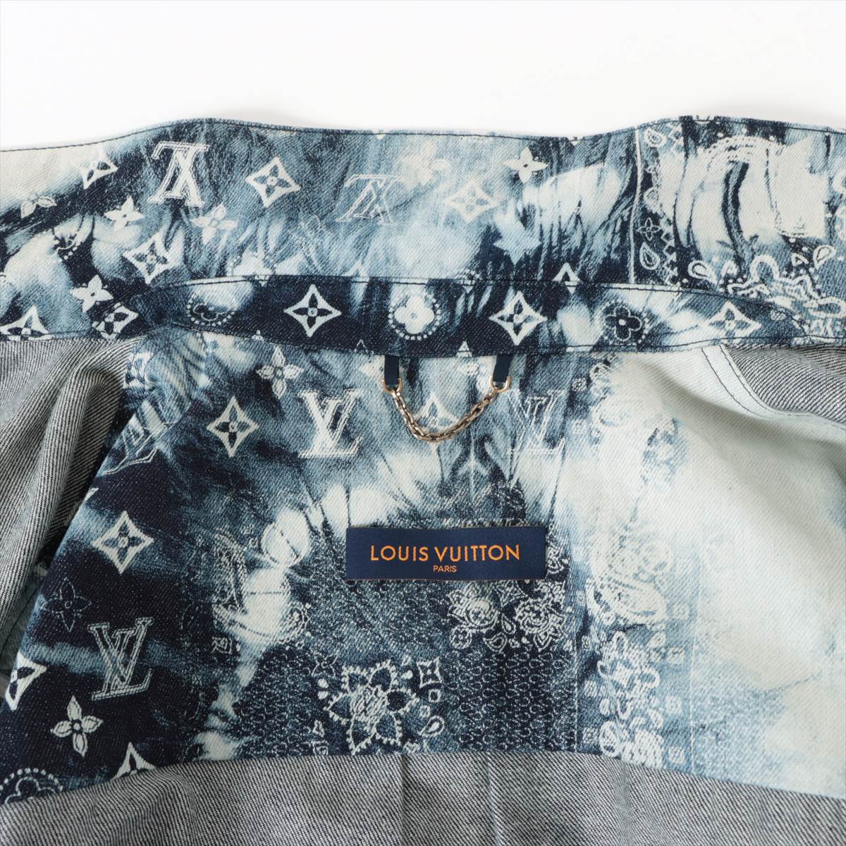 Louis Vuitton 22AW Cotton & polyurethane Denim pants M Men's Blue  RM222M monogram bandana