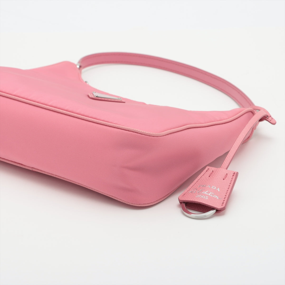 Prada Tessuto & saffiano Hand bag Pink 1NE204