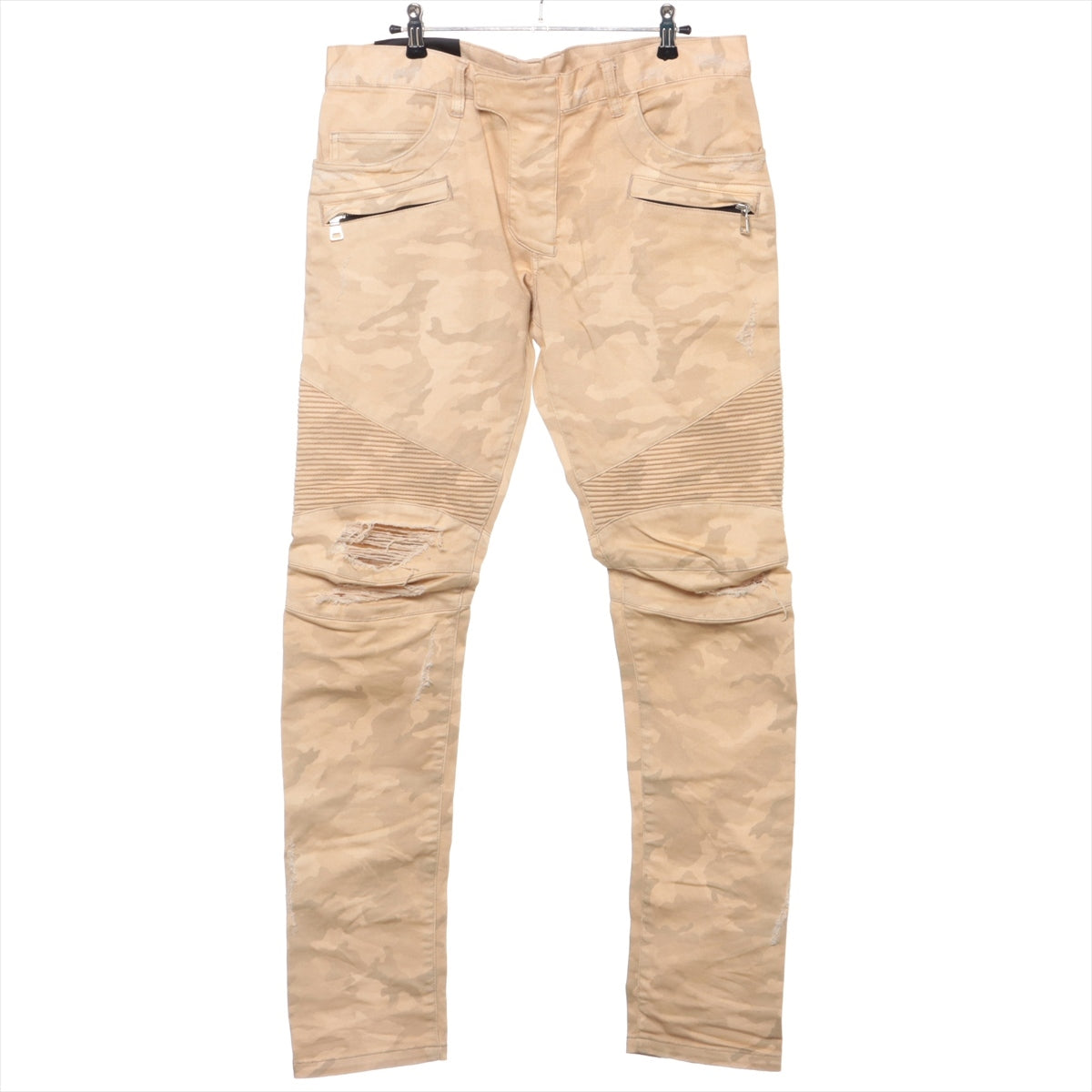 Balmain Cotton Pants 31 Beige  RH15551