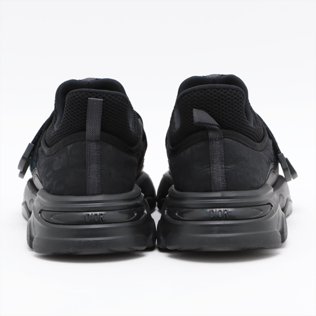 Christian Dior Oblique Leather x fabric Sneakers 37 1/2 Ladies' Black D-WANDER box There is a bag