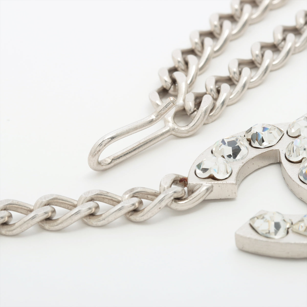 Chanel Coco Mark 04A Chain belt GP×inestone Silver