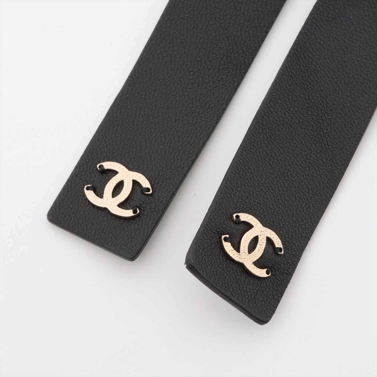 Chanel Coco Mark B20C Belt L GP & leather Black