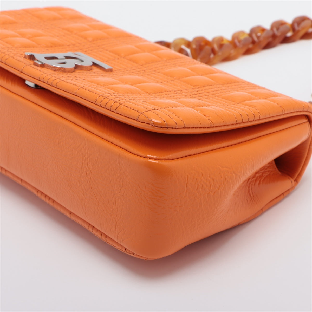 Burberry Leather Chain shoulder bag Orange