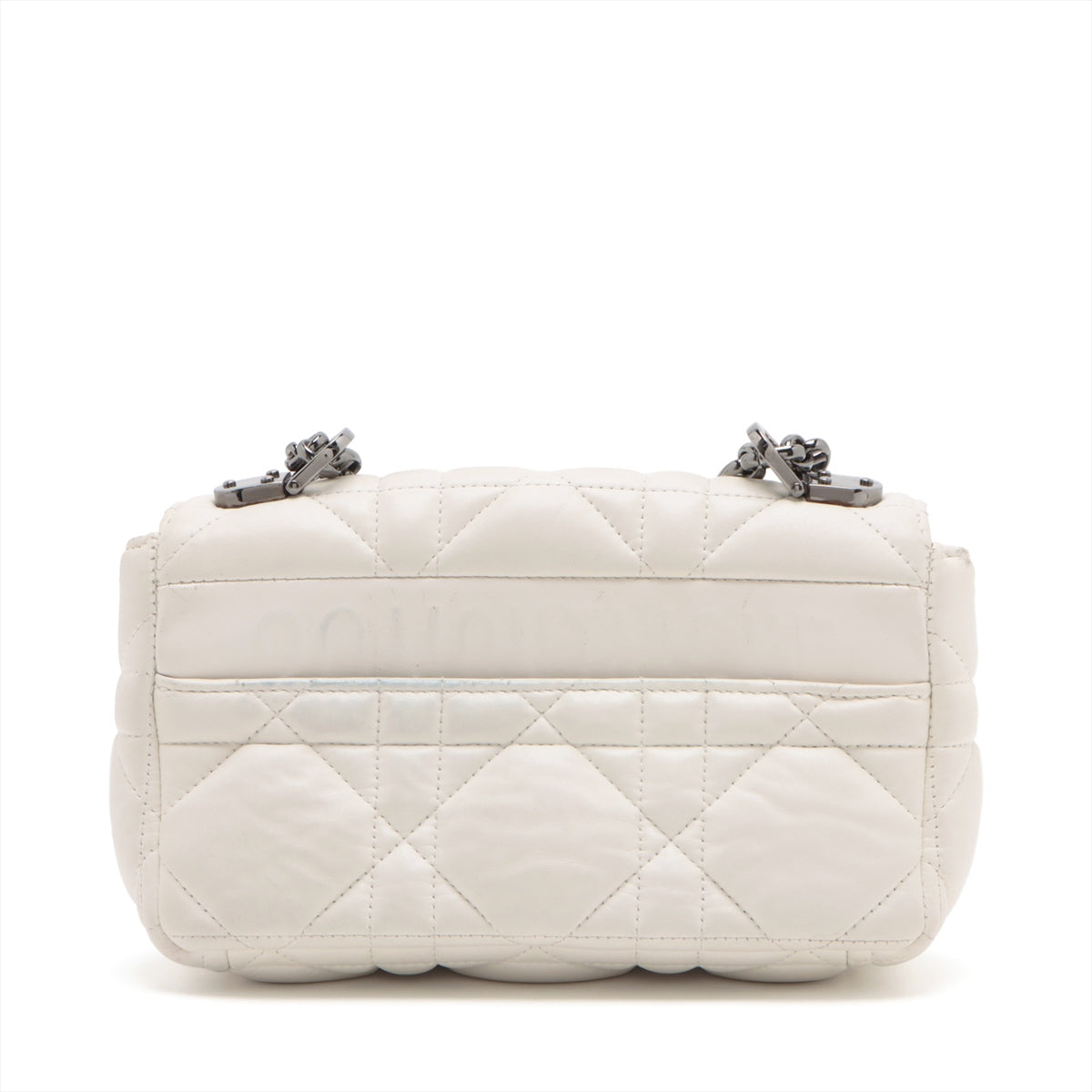 Christian Dior Caro Leather Chain shoulder bag White
