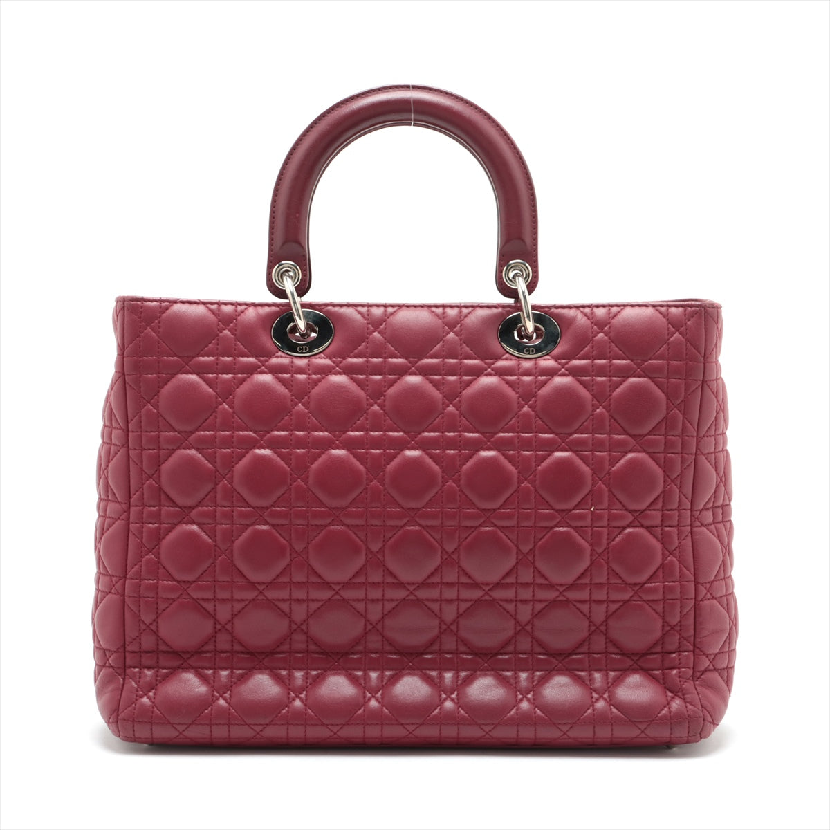 Christian Dior Lady Dior Cannage Leather 2way handbag Bordeaux