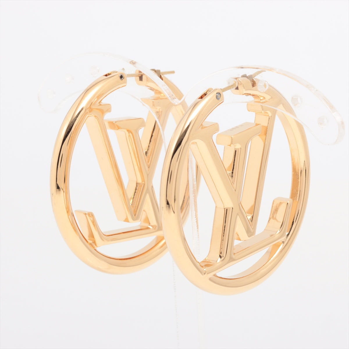 Louis Vuitton M64288 BOOKLE DE REIL Hoop Louise LE4262 Piercing jewelry (for both ears) L GP Gold