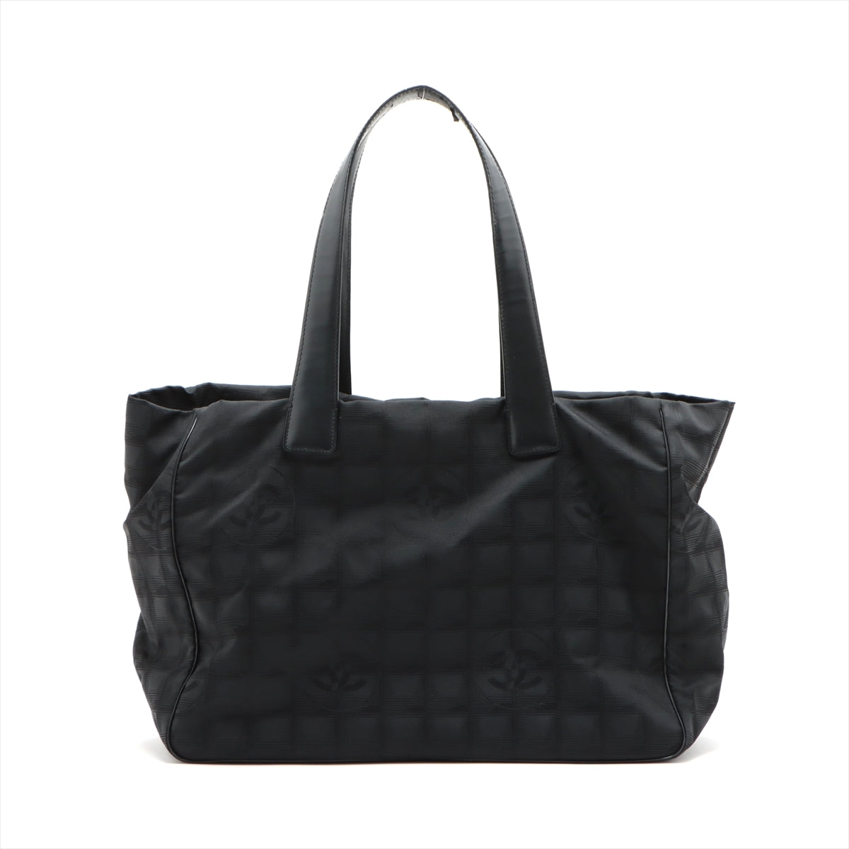 Chanel New Travel Line Nylon Tote bag Black Silver Metal fittings 11XXXXXX