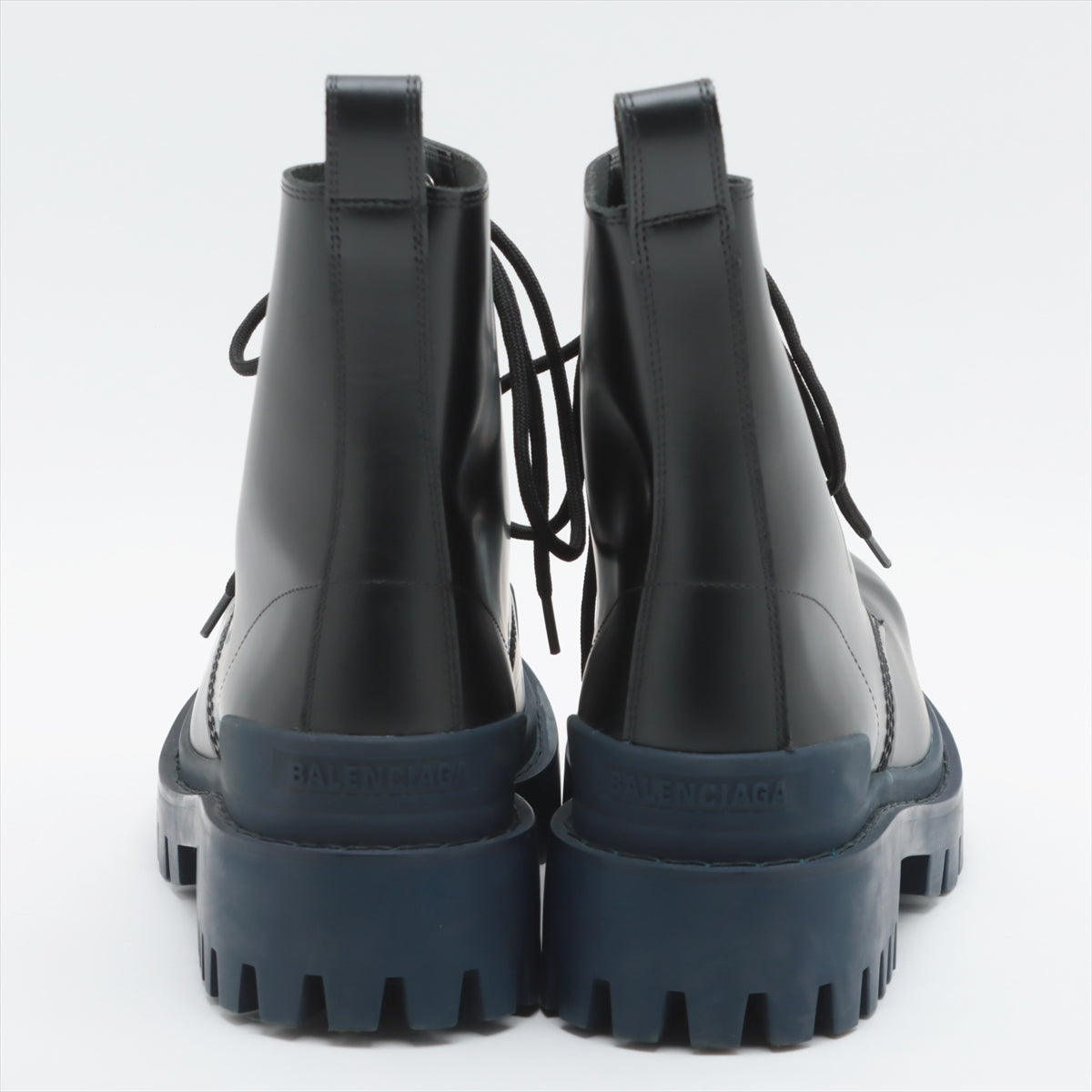 Balenciaga Leather Boots 37 1/2 Ladies' Black 590974 STRIKE