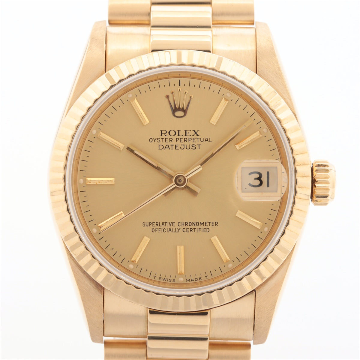 Rolex Datejust 68278 YG AT Champagne-Face