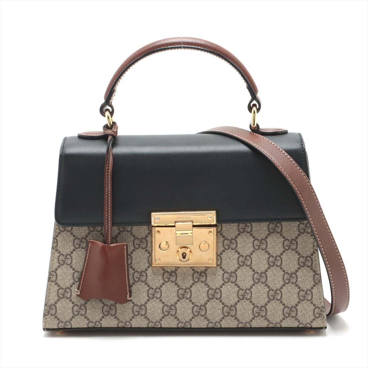 Gucci GG Supreme Padlock 2way handbag Beige 453188
