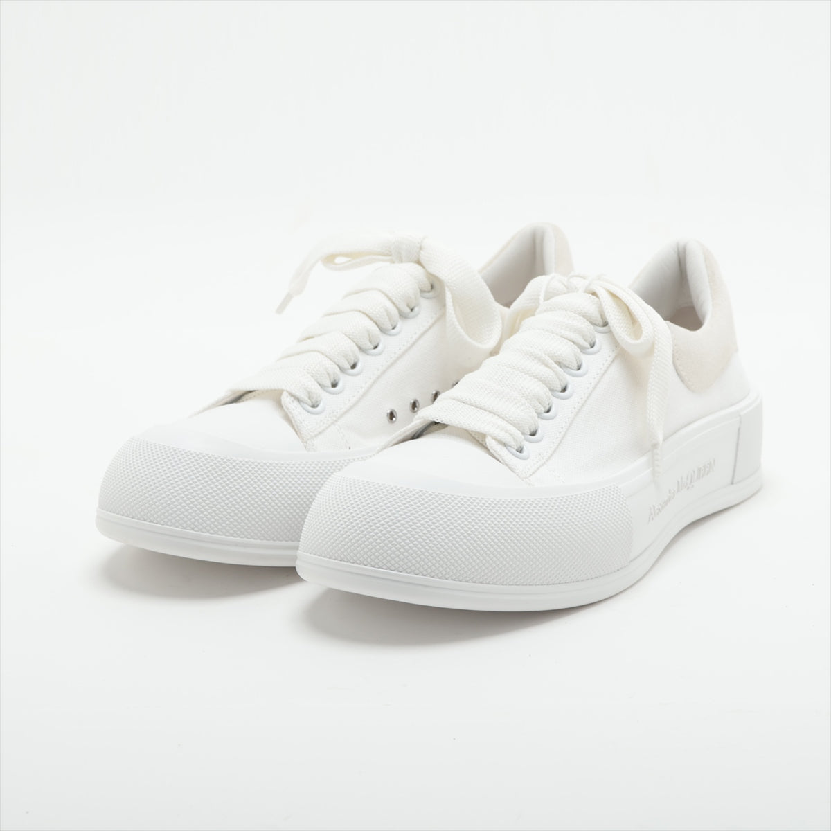 Alexander McQueen Canvas & leather Sneakers 39 Ladies' White 654593 Is there a replacement string