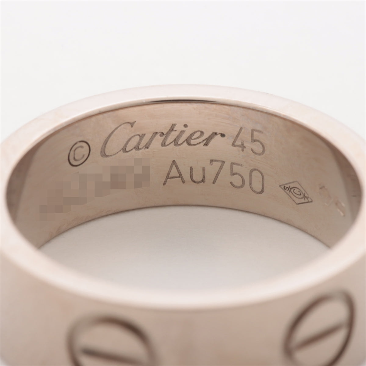 Cartier Love rings 750(WG) 5.2g 45