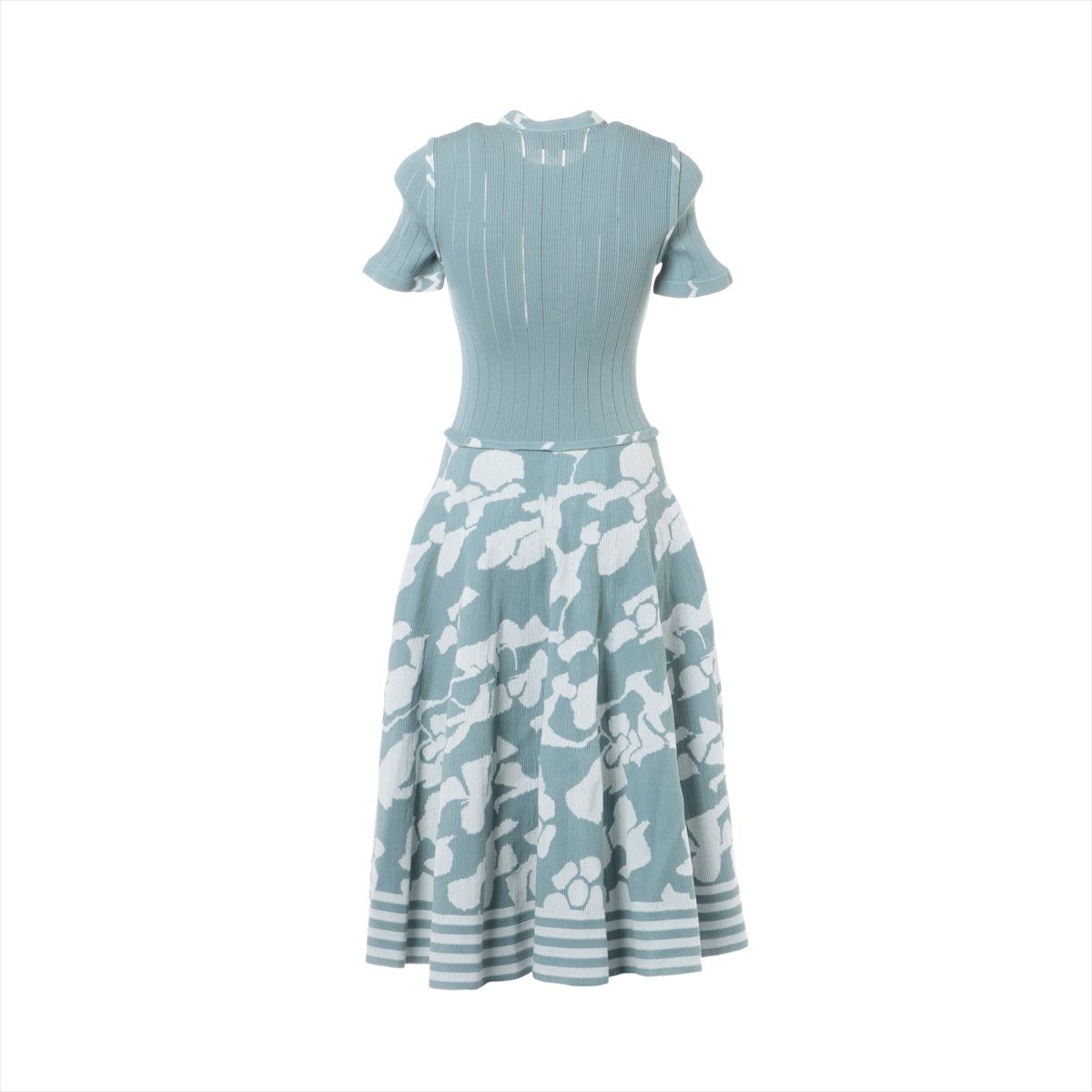 Chanel P54 Cotton & nylon Knit dress 38 Ladies' Blue