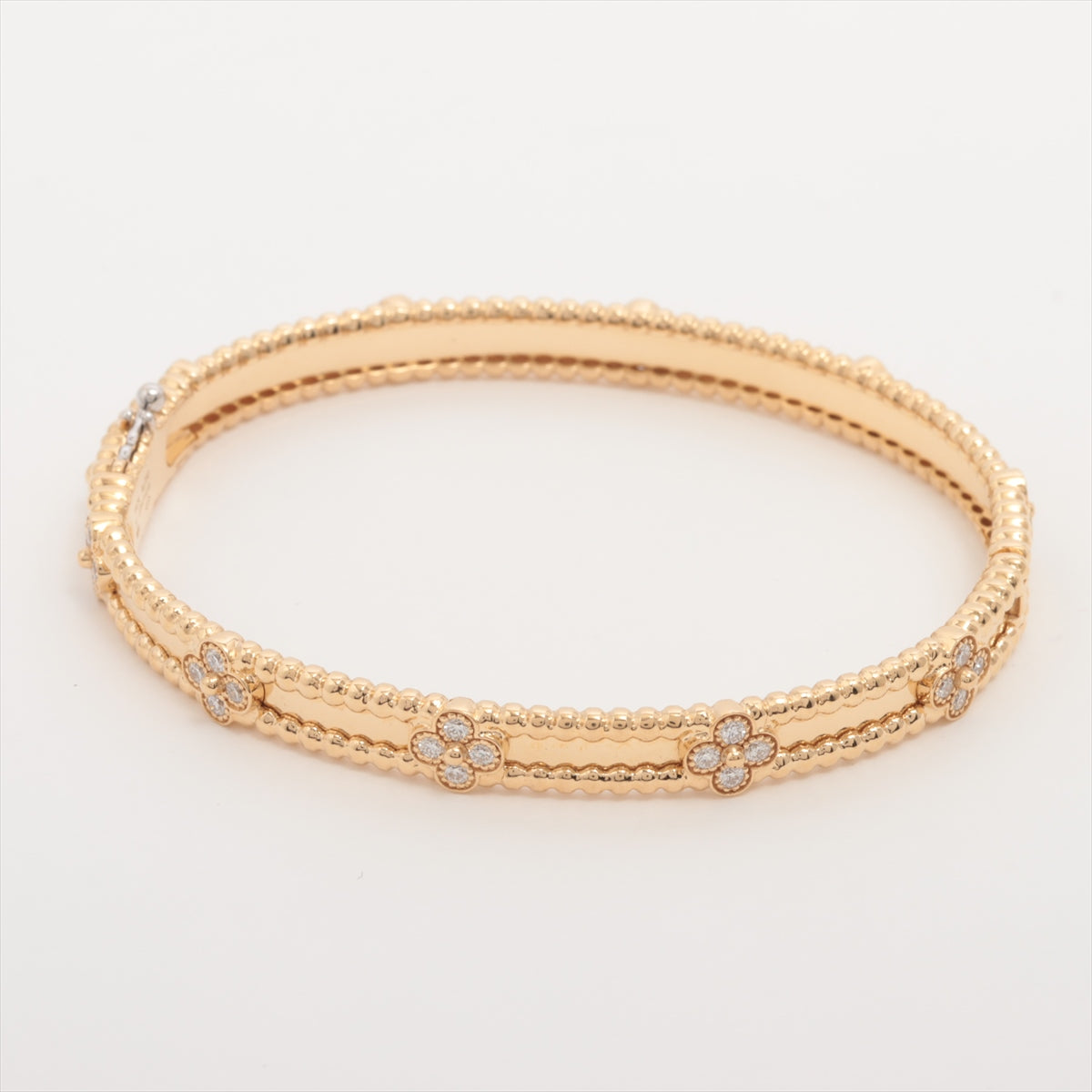 Van Cleef & Arpels PERRELET Sweet clover diamond Bracelet 750(YG) 17.2g S ARP6X500
