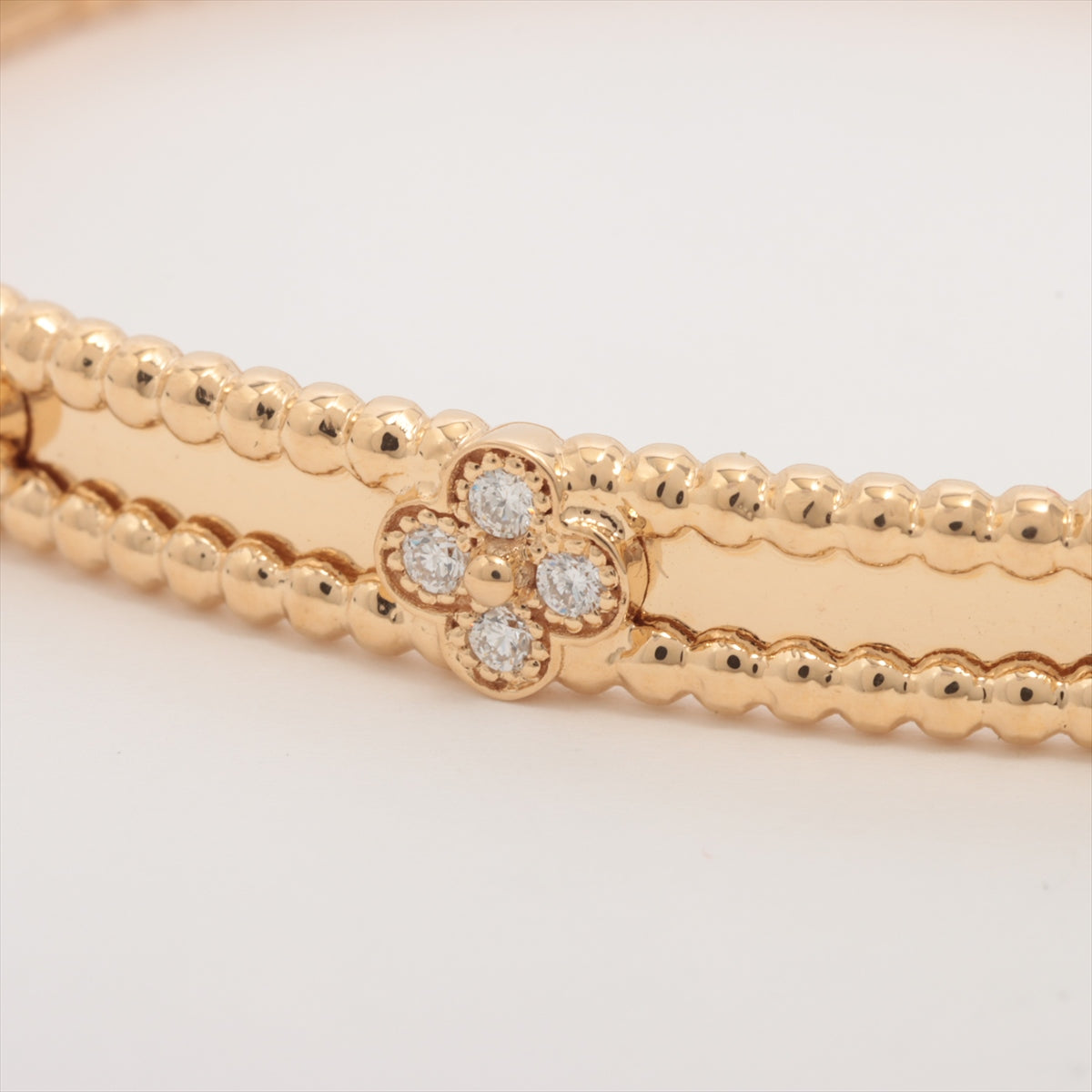 Van Cleef & Arpels PERRELET Sweet clover diamond Bracelet 750(YG) 17.2g S ARP6X500