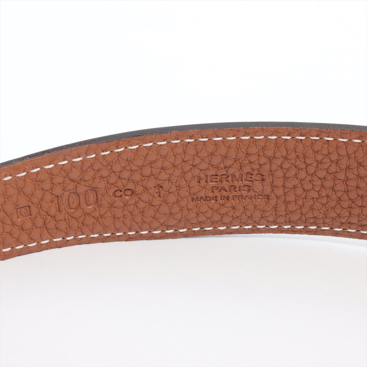 Hermès Collier de Chien □Q：2013 Belt 100 Leather Black