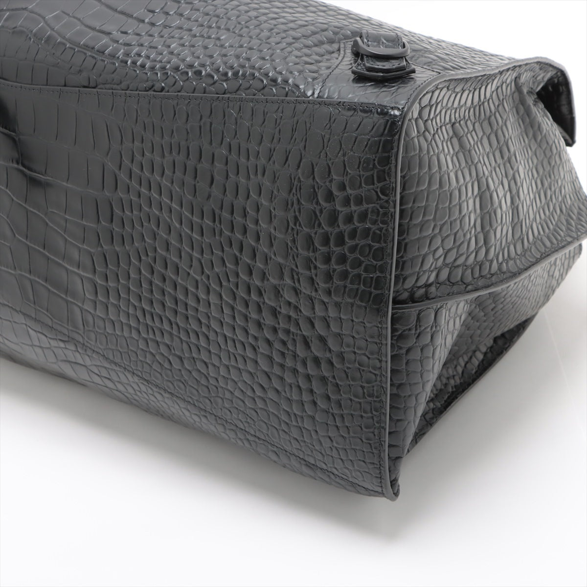 Balenciaga Neo-classics Moc croc 2way handbag Black 660005