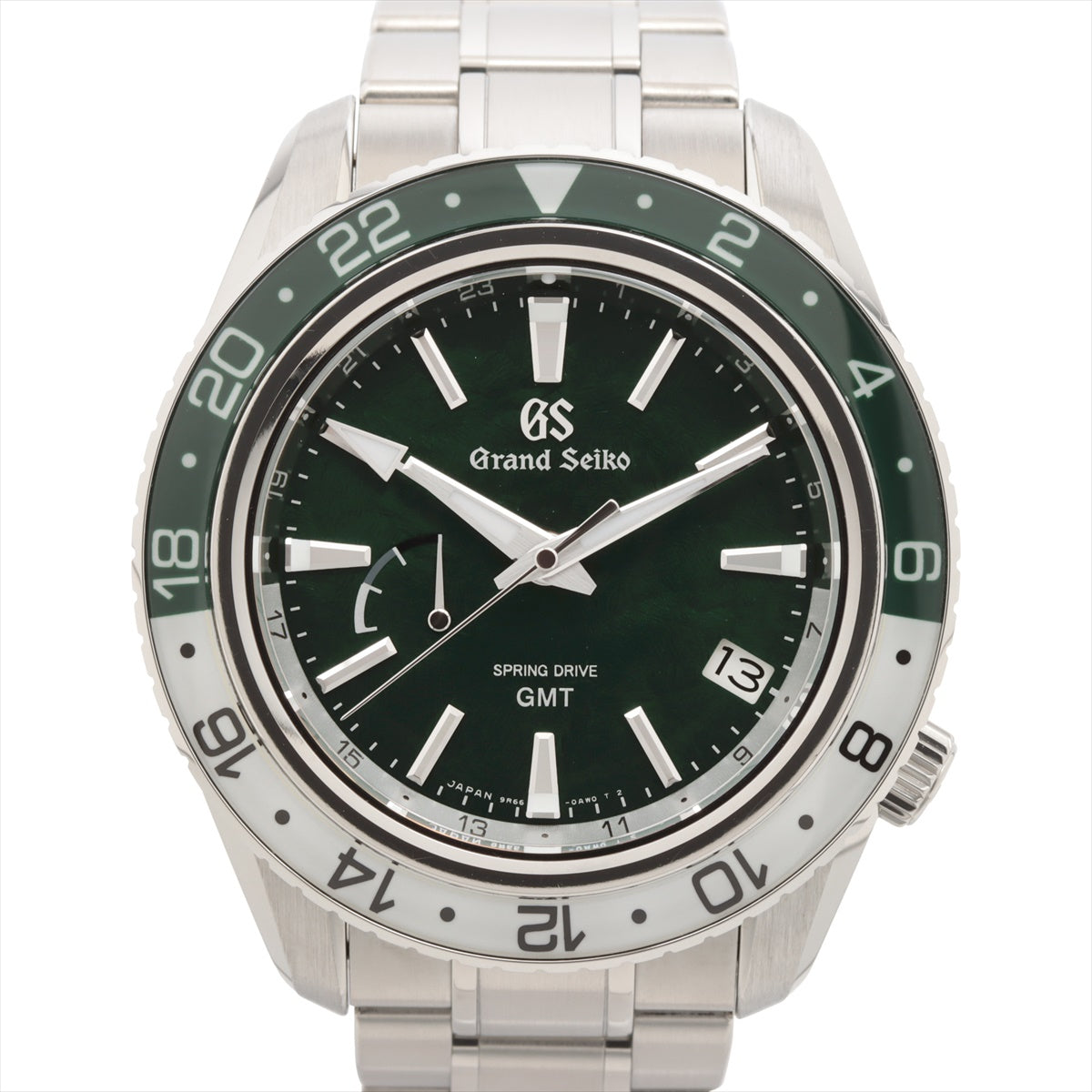 Grand Seiko Sports collection Spring Drive GMT SBGE295 SS AT Green-Face Extra-Link 6