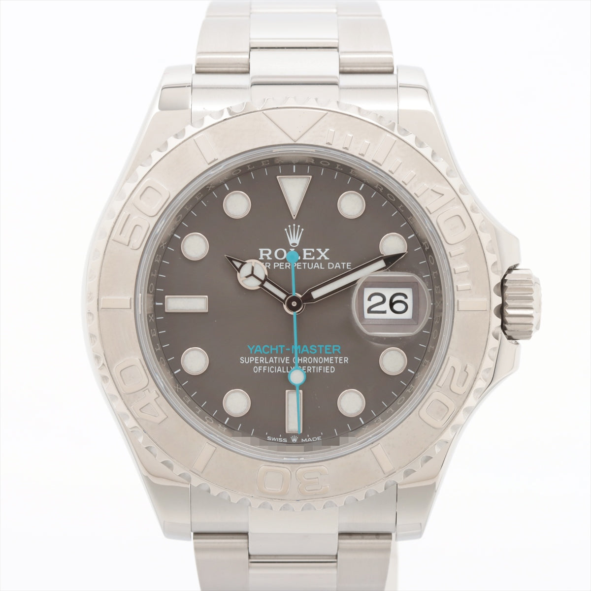 Rolex Yacht‑Master 126622 Q84U9443 SS×PT AT Dark-Rhodium-Face Total number of links 13 Extra-Link3