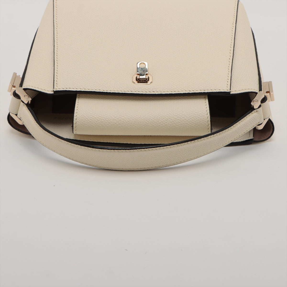 Valextra Micro Brera Leather 2way handbag White