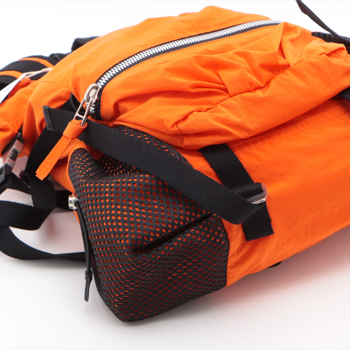 Bottega Veneta Nylon Backpack Orange