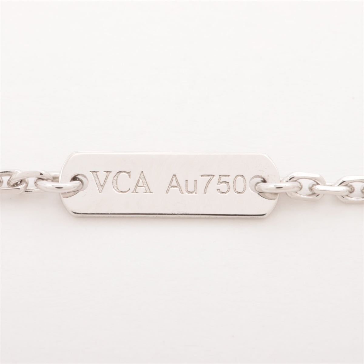 Van Cleef & Arpels Vintage Alhambra shells Necklace 750(WG) 5.4g