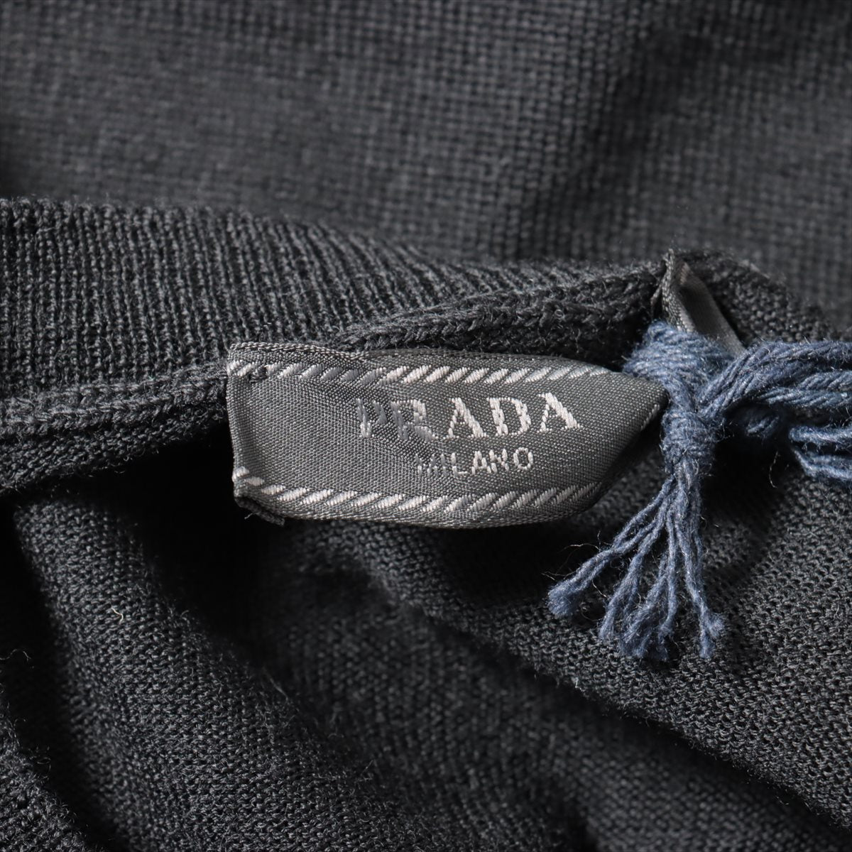 Prada 22 years Wool Knit 44 Men's Black  DNA641